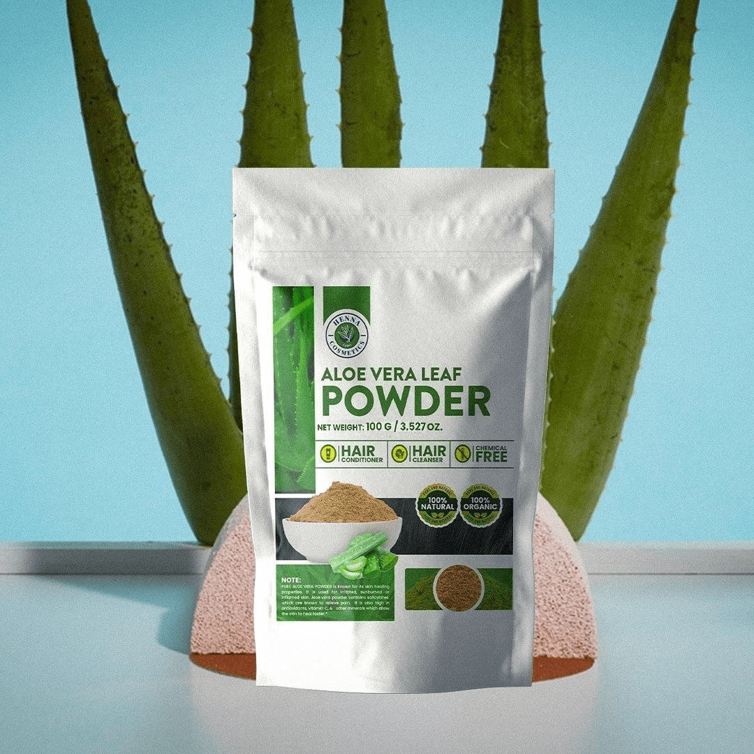 A Natural Approach to a Nourished and Hydrated Hair and Skin using Aloe Vera Powder - Henna Cosmetics