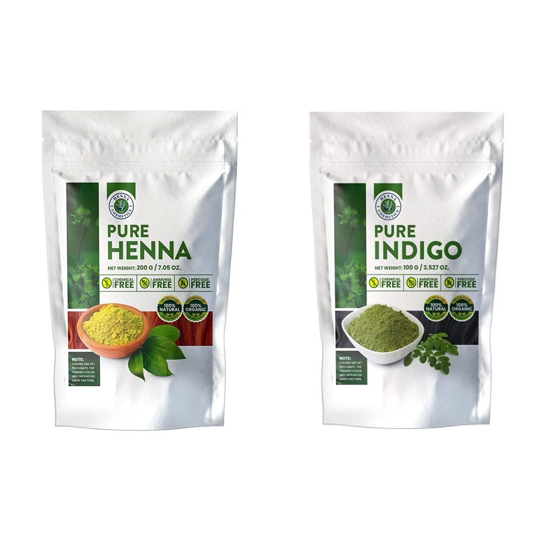 Henna & Indigo: My New 2 Step AMAZING Natural Hair Dye Using Pure, Natural, Organic Henna & Indigo - Henna Cosmetics