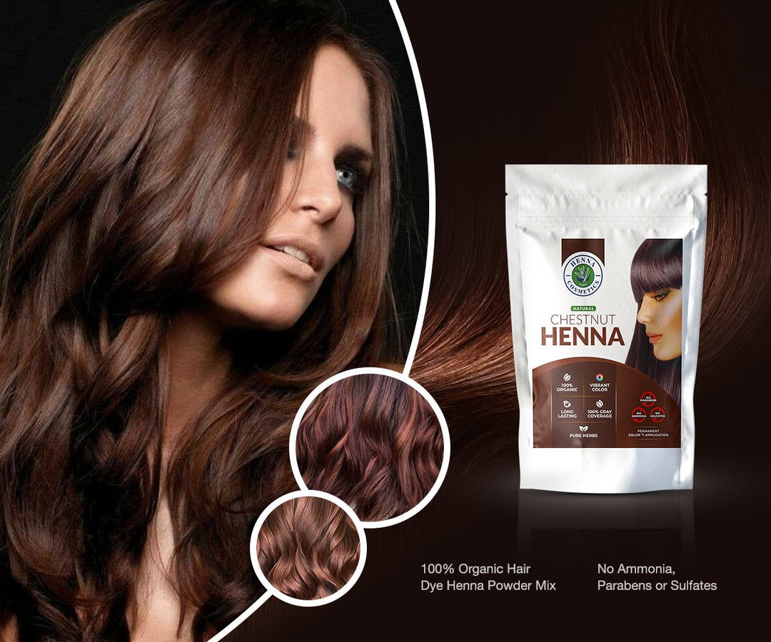 NEVER USE PUNISHING PEROXIDE AGAIN! Natural Ways To Get Brown or Chestnut Hair - Henna Cosmetics