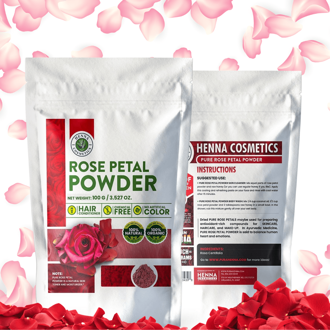 Rose Petals: Nourish your hair with Pure, Organic Ingredients - Henna Cosmetics