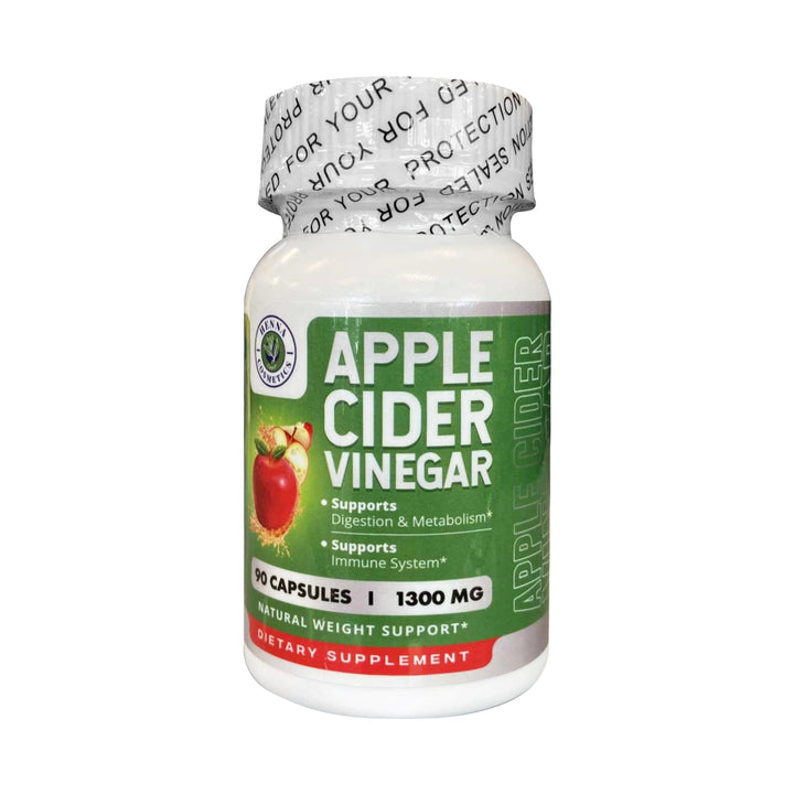 ACV Apple Cider Vinegar Capsules 1300 mg per Serving - Supports Weight Management, Detox & Digestion - Enhanced with Cayenne Pepper & Ginger - Non-GMO, Gluten-Free, 120 Capsules - Henna Cosmetics