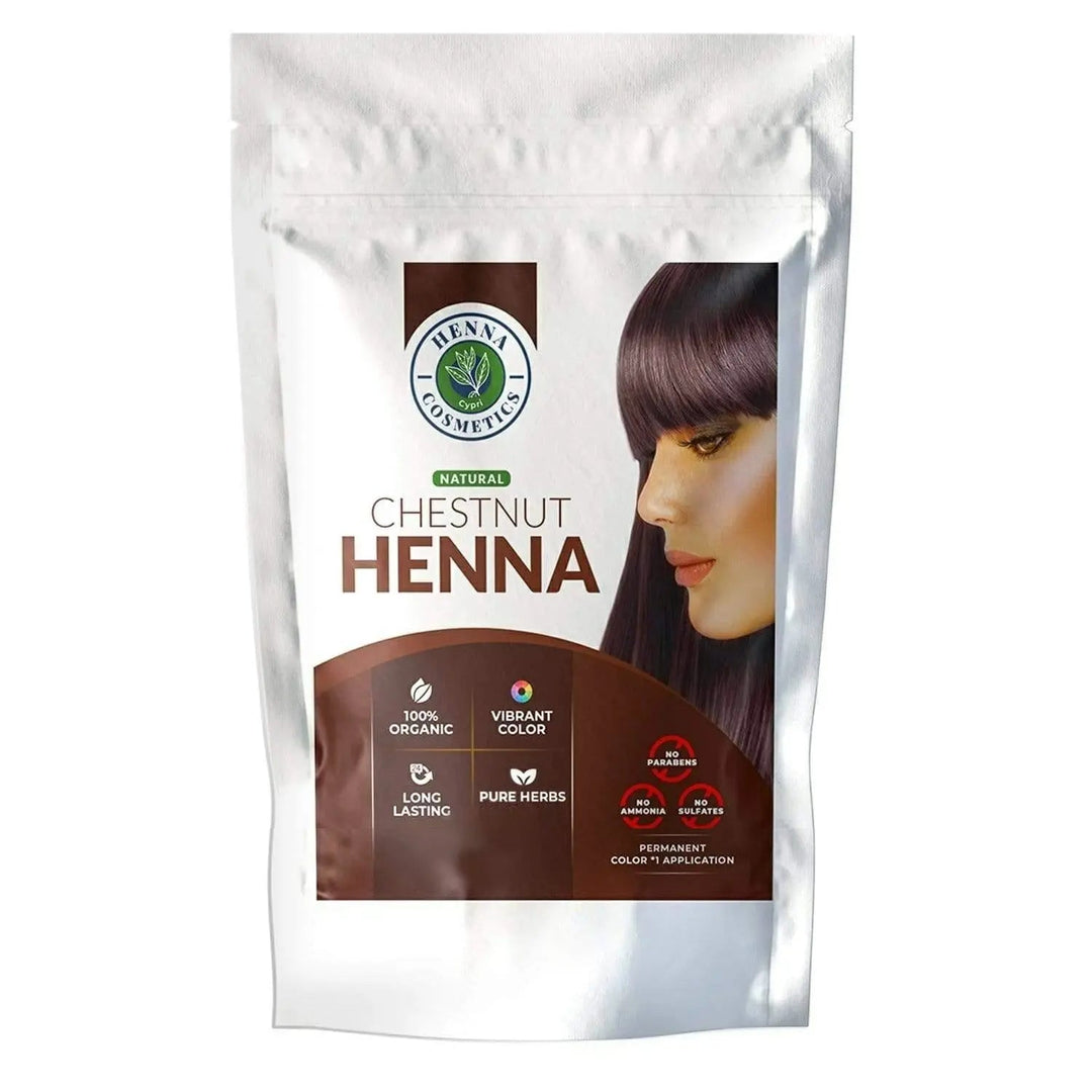 Black, Brown, Burgundy & Chestnut Henna Hair Dye  Mix | 100 Grams (3.53 oz.) | 100% Natural Hair Coloring - Henna Cosmetics