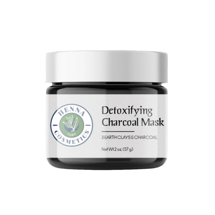 Detoxifying Charcoal Mask - Deep Cleanser for Face and Body - 2 oz. - Henna Cosmetics