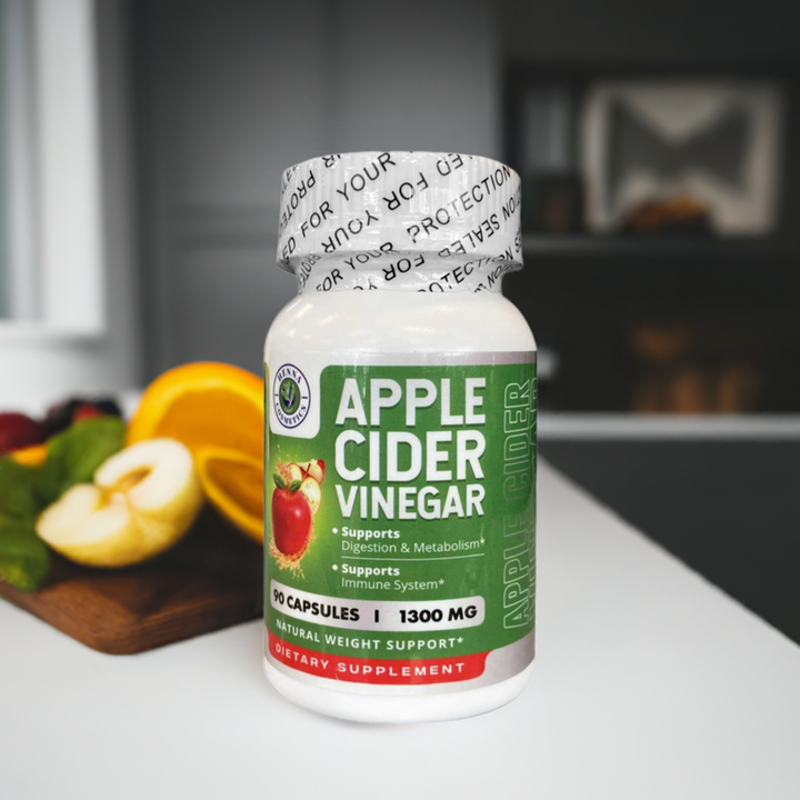 ACV Apple Cider Vinegar Capsules 1300 mg per Serving - Supports Weight Management, Detox & Digestion - Enhanced with Cayenne Pepper & Ginger - Non-GMO, Gluten-Free, 120 Capsules - Henna Cosmetics