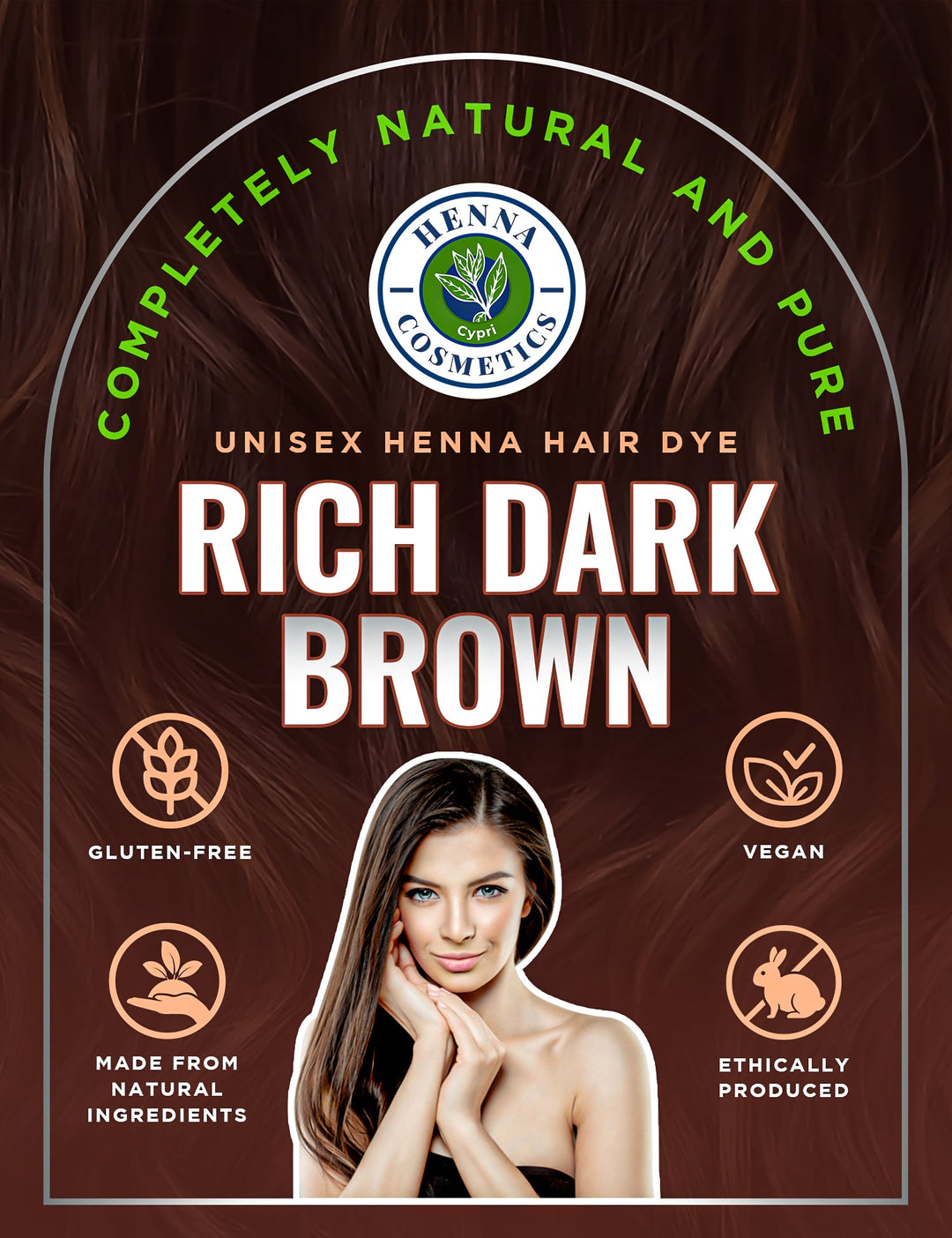 Long hair bundle: three natural henna hair dye kits plus pure henna powder