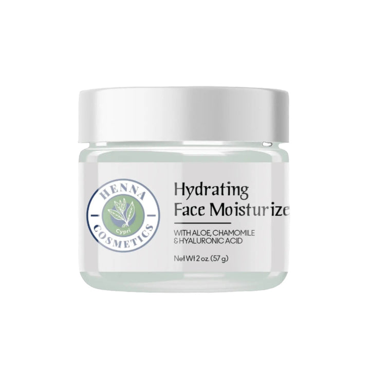 Hydrating Face Moisturizer (2 oz.) With Hyaluronic Acid and Aloe Vera - Henna Cosmetics