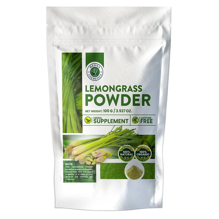 Lemongrass Powder 100 Grams (3.53 oz)  Herbal Supplement - Henna Cosmetics