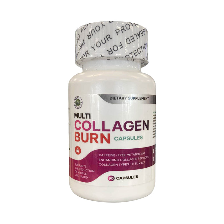 Multi Collagen Burn Capsules with Hyaluronic Acid| 90 Capsules| Supplement for Hair and Skin |Henna Cosmetics