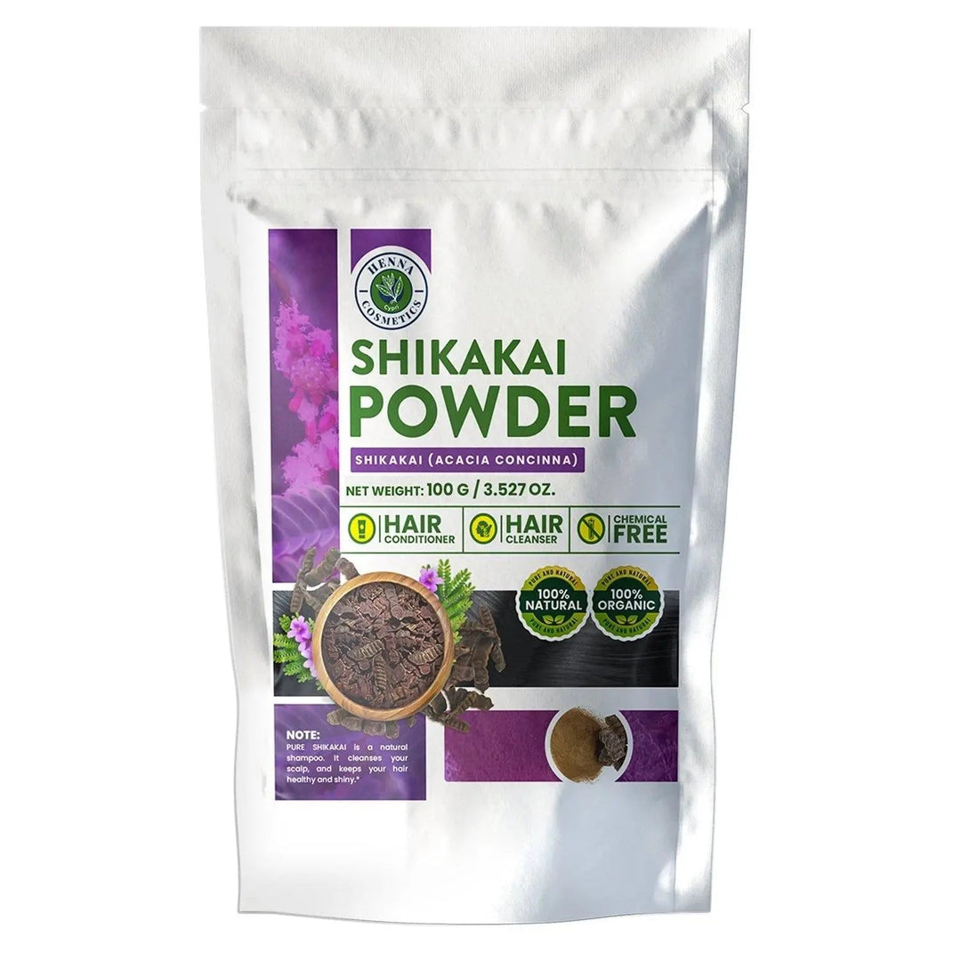 Shikakai Powder (Acacia Concinna) 100 Grams (3.53 oz.) Hair Cleanser - Henna Cosmetics